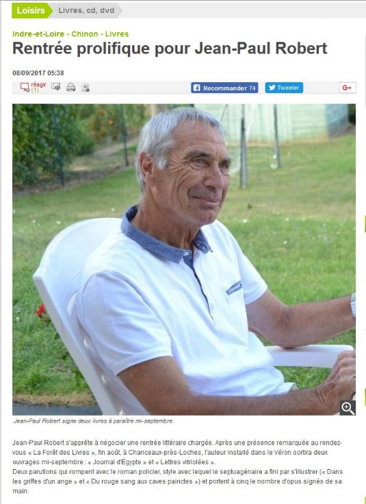 Jean-Paul Robert - Article NR et photo